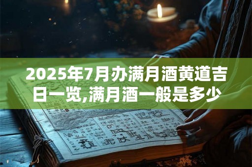 2025年7月办满月酒黄道吉日一览,满月酒一般是多少天办 2025年7月办满月酒黄道吉日一览,满月酒一般是多少天办