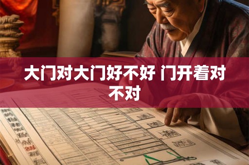 大门对大门好不好 门开着对不对 大门对大门好不好 门开着对不对