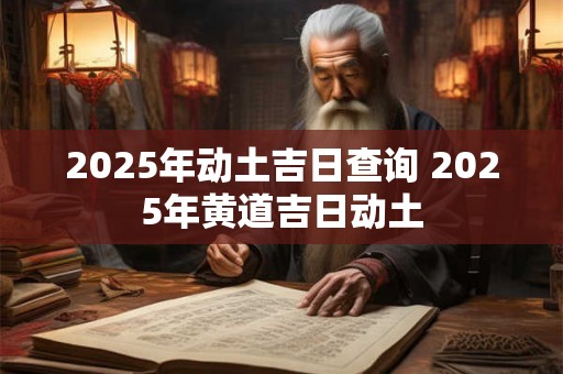 2025年动土吉日查询 2025年黄道吉日动土 2025年动土吉日查询 2025年黄道吉日动土