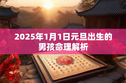 2025年1月1日元旦出生的男孩命理解析 2025年1月1日元旦出生的男孩命理解析