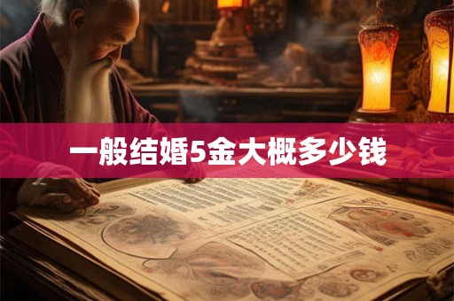 一般结婚5金大概多少钱