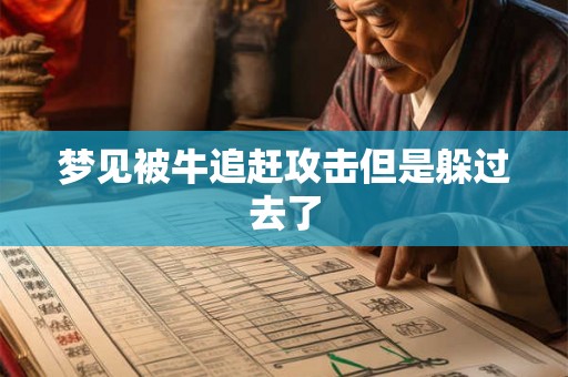 梦见被牛追赶攻击但是躲过去了 梦见被牛追赶攻击但是躲过去了