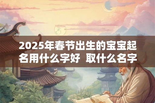 2025年春节出生的宝宝起名用什么字好 取什么名字好 2025年春节出生的宝宝起名用什么字好 取什么名字好
