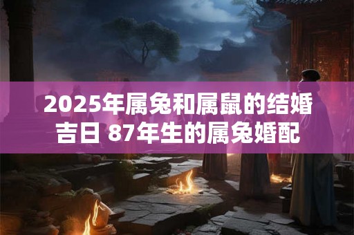 2025年属兔和属鼠的结婚吉日 87年生的属兔婚配 2025年属兔和属鼠的结婚吉日 87年生的属兔婚配