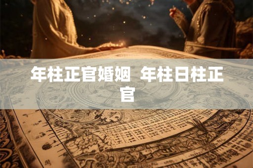 年柱正官婚姻 年柱日柱正官 年柱正官婚姻 年柱日柱正官