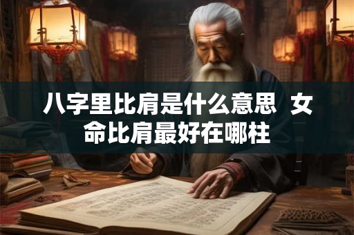八字里比肩是什么意思 女命比肩最好在哪柱 八字里比肩是什么意思 女命比肩最好在哪柱