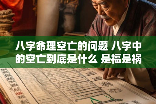 八字命理空亡的问题 八字中的空亡到底是什么 是福是祸 