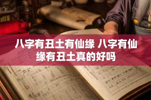 八字有丑土有仙缘 八字有仙缘有丑土真的好吗