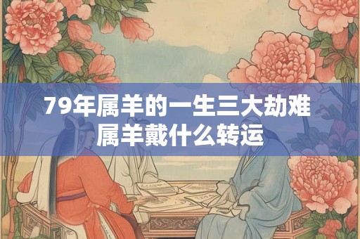 79年属羊的一生三大劫难 属羊戴什么转运 79年属羊的一生三大劫难 属羊戴什么转运