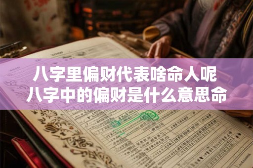 八字里偏财代表啥命人呢 八字中的偏财是什么意思命带偏财有哪些作用 八字里偏财代表啥命人呢 八字中的偏财是什么意思命带偏财有哪些作用