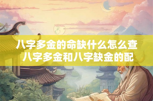 八字多金的命缺什么怎么查 八字多金和八字缺金的配吗 八字多金的命缺什么怎么查 八字多金和八字缺金的配吗