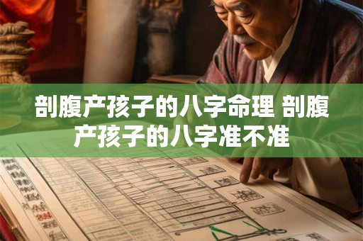 剖腹产孩子的八字命理 剖腹产孩子的八字准不准 剖腹产孩子的八字命理 剖腹产孩子的八字准不准