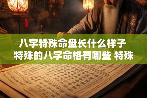 八字特殊命盘长什么样子 特殊的八字命格有哪些 特殊命局好还是不好 八字特殊命盘长什么样子 特殊的八字命格有哪些 特殊命局好还是不好
