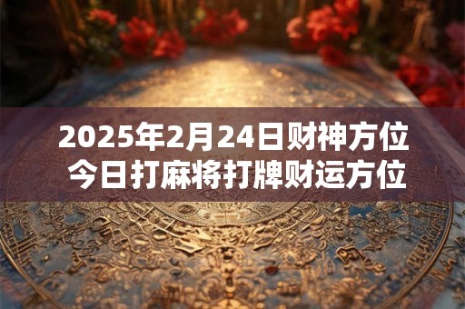 2025年2月24日财神方位 今日打麻将打牌财运方位 2025年2月24日财神方位 今日打麻将打牌财运方位