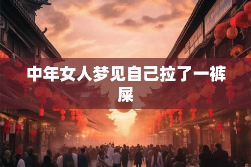 中年女人梦见自己拉了一裤屎 中年女人梦见自己拉了一裤屎