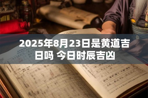 2025年8月23日是黄道吉日吗 今日时辰吉凶 2025年8月23日是黄道吉日吗 今日时辰吉凶