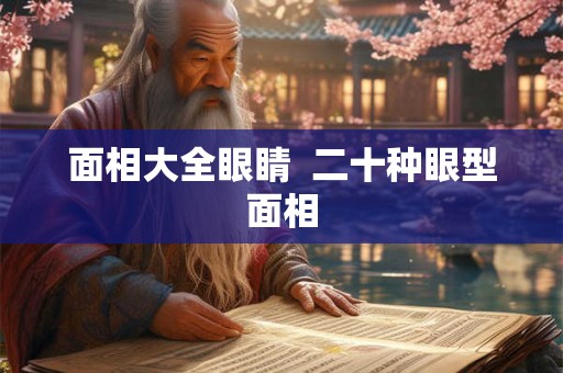 面相大全眼睛  二十种眼型面相