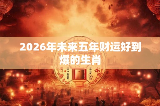 2026年未来五年财运好到爆的生肖 2026年未来五年财运好到爆的生肖