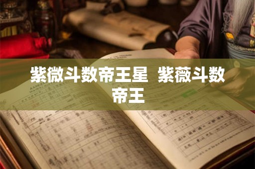 紫微斗数帝王星 紫薇斗数帝王 紫微斗数帝王星 紫薇斗数帝王