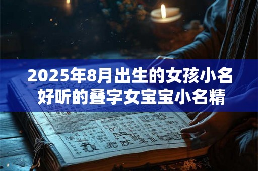 2025年8月出生的女孩小名 好听的叠字女宝宝小名精选