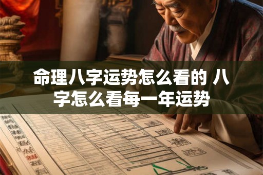 命理八字运势怎么看的 八字怎么看每一年运势 命理八字运势怎么看的 八字怎么看每一年运势