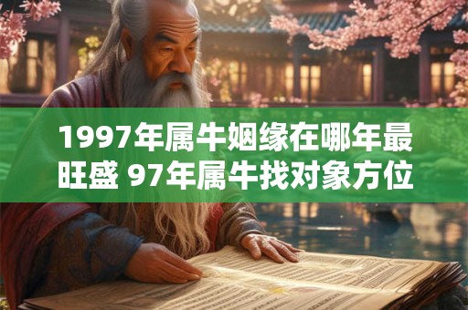 1997年属牛姻缘在哪年最旺盛 97年属牛找对象方位 1997年属牛姻缘在哪年最旺盛 97年属牛找对象方位