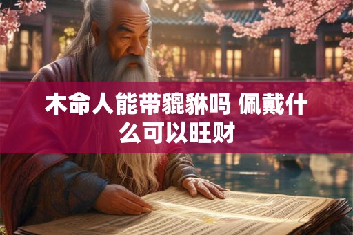 木命人能带貔貅吗 佩戴什么可以旺财 木命人能带貔貅吗 佩戴什么可以旺财