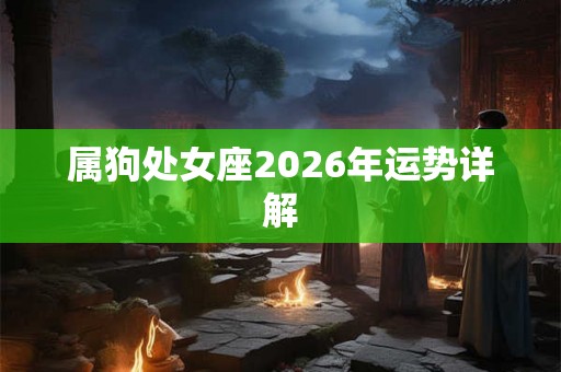 属狗处女座2026年运势详解 属狗处女座2026年运势详解