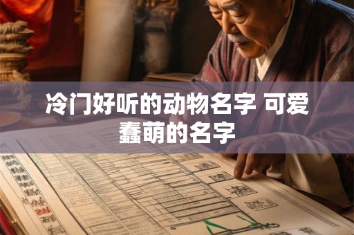 冷门好听的动物名字 可爱蠢萌的名字