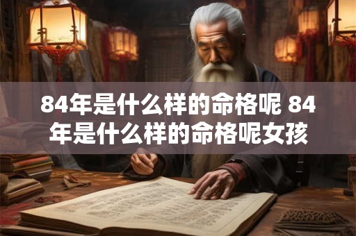 84年是什么样的命格呢 84年是什么样的命格呢女孩 84年是什么样的命格呢 84年是什么样的命格呢女孩