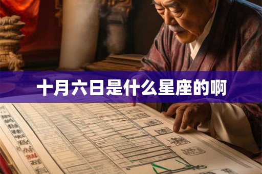 十月六日是什么星座的啊 十月六日是什么星座的啊