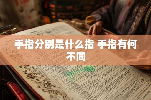 手指分别是什么指 手指有何不同 手指分别是什么指 手指有何不同