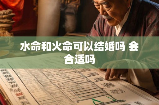 水命和火命可以结婚吗 会合适吗 水命和火命可以结婚吗 会合适吗