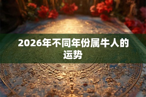 2026年不同年份属牛人的运势 2026年不同年份属牛人的运势