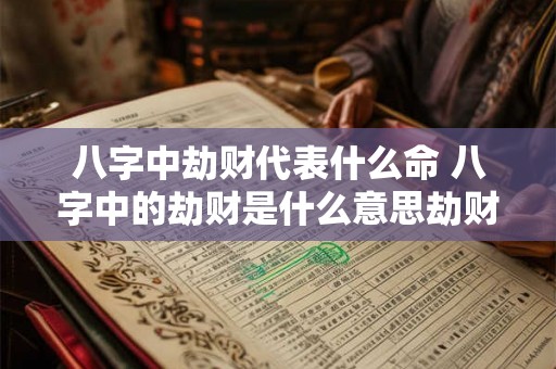 八字中劫财代表什么命 八字中的劫财是什么意思劫财为什么会导致破财 八字中劫财代表什么命 八字中的劫财是什么意思劫财为什么会导致破财