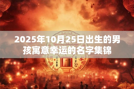 2025年10月25日出生的男孩寓意幸运的名字集锦 2025年10月25日出生的男孩寓意幸运的名字集锦