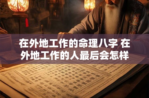 在外地工作的命理八字 在外地工作的人最后会怎样 在外地工作的命理八字 在外地工作的人最后会怎样