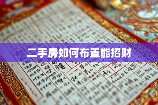 二手房如何布置能招财 二手房如何布置能招财