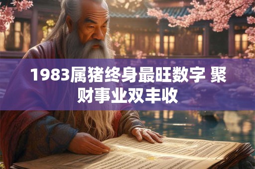 1983属猪终身最旺数字 聚财事业双丰收