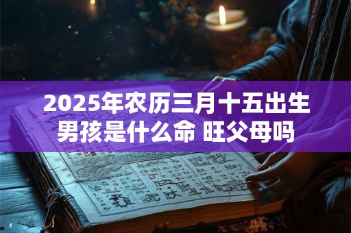 2025年农历三月十五出生男孩是什么命 旺父母吗