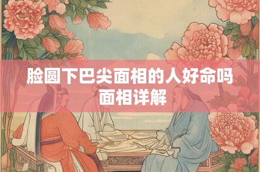 脸圆下巴尖面相的人好命吗 面相详解 脸圆下巴尖面相的人好命吗 面相详解