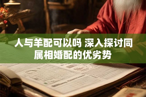 人与羊配可以吗 深入探讨同属相婚配的优劣势 人与羊配可以吗 深入探讨同属相婚配的优劣势
