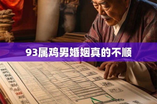 93属鸡男婚姻真的不顺