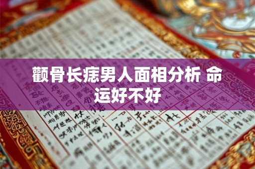 颧骨长痣男人面相分析 命运好不好 颧骨长痣男人面相分析 命运好不好