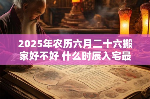 2025年农历六月二十六搬家好不好 什么时辰入宅最好 2025年农历六月二十六搬家好不好 什么时辰入宅最好