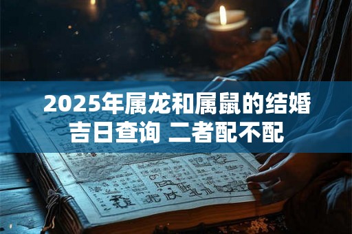 2025年属龙和属鼠的结婚吉日查询 二者配不配 2025年属龙和属鼠的结婚吉日查询 二者配不配