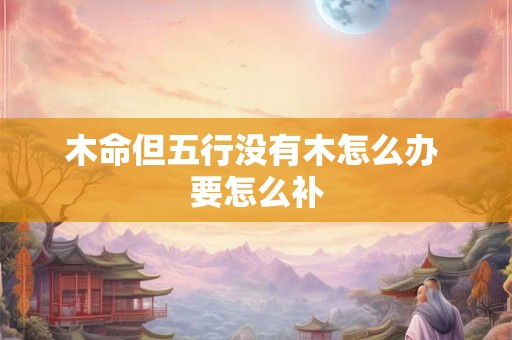 木命但五行没有木怎么办 要怎么补 木命但五行没有木怎么办 要怎么补