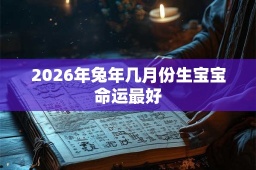 2026年兔年几月份生宝宝命运最好 2026年兔年几月份生宝宝命运最好