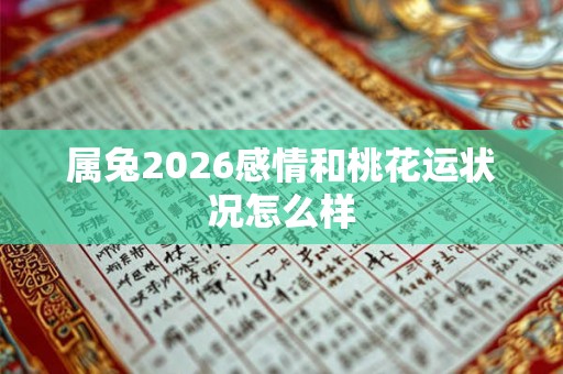 属兔2026感情和桃花运状况怎么样 属兔2026感情和桃花运状况怎么样