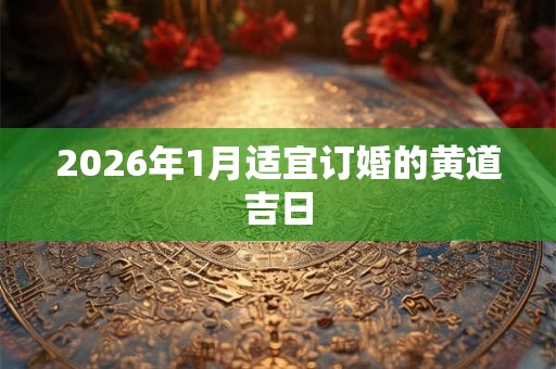 2026年1月适宜订婚的黄道吉日